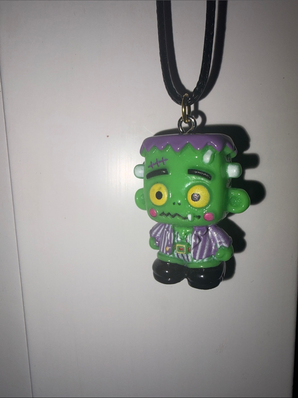 Kids Green Frankenstein Pendant Necklace - Brand Unknown